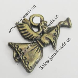 Pendant/Charm. Fashion Zinc Alloy Jewelry Findings. Lead-free. 19x19mm. Sold by Bag