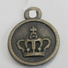 Pendant/Charm. Fashion Zinc Alloy Jewelry Findings. Lead-free. 19x14mm. Sold by Bag