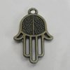 Pendant/Charm. Fashion Zinc Alloy Jewelry Findings. Lead-free.  Hands 25x15mm. Sold by Bag