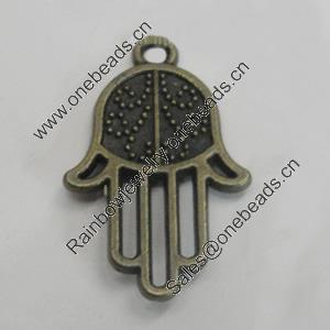 Pendant/Charm. Fashion Zinc Alloy Jewelry Findings. Lead-free.  Hands 25x15mm. Sold by Bag