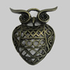 Pendant/Charm. Fashion Zinc Alloy Jewelry Findings. Lead-free. Animal 36x30mm. Sold by Bag