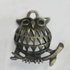 Pendant/Charm. Fashion Zinc Alloy Jewelry Findings. Lead-free. Animal 26x23mm.. Sold by Bag