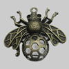 Pendant/Charm. Fashion Zinc Alloy Jewelry Findings. Lead-free. Animal 33x36mm. Sold by Bag