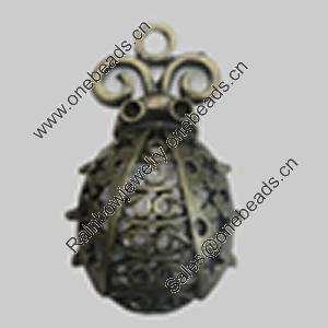 Pendant/Charm. Fashion Zinc Alloy Jewelry Findings. Lead-free. Animal 30x25mm. Sold by Bag