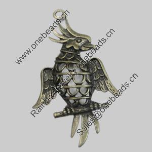 Pendant/Charm. Fashion Zinc Alloy Jewelry Findings. Lead-free. Animal 49x29mm  Sold by Bag