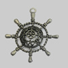 Pendant/Charm. Fashion Zinc Alloy Jewelry Findings. Lead-free. 38x35mm. Sold by Bag