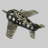 Pendant/Charm. Fashion Zinc Alloy Jewelry Findings. Lead-free. Plane. 42x40mm. Sold by Bag