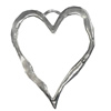 Pendant/Charm. Fashion Zinc Alloy Jewelry Findings. Lead-free. Heart 115x90mm. Sold by PC