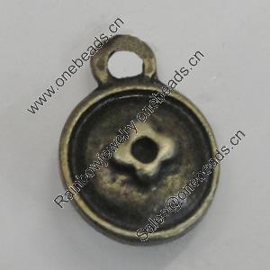Pendant/Charm. Fashion Zinc Alloy Jewelry Findings. Lead-free. 16x10mm. Sold by Bag