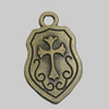 Pendant/Charm. Fashion Zinc Alloy Jewelry Findings. Lead-free. 24x15mm. Sold by Bag