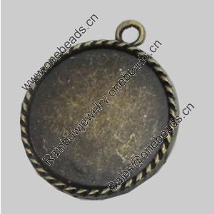 Zinc Alloy Cabochon Settings. Fashion jewelry findings. Lead-free. 32x28mm. Inner dia：25.5mm. Sold by Bag