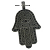 Pendant/Charm. Fashion Zinc Alloy Jewelry Findings. Lead-free. Hands 72x43mm. Sold by PC