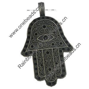 Pendant/Charm. Fashion Zinc Alloy Jewelry Findings. Lead-free. Hands 72x43mm. Sold by PC