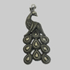 Pendant/Charm. Fashion Zinc Alloy Jewelry Findings. Lead-free. Animal. 75x31mm. Sold by PC