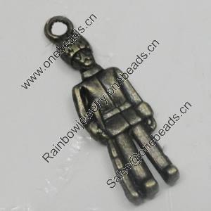 Pendant/Charm. Fashion Zinc Alloy Jewelry Findings. Lead-free. 27x8mm. Sold by Bag