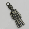 Pendant/Charm. Fashion Zinc Alloy Jewelry Findings. Lead-free. 27x8mm. Sold by Bag