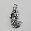 Pendant/Charm. Fashion Zinc Alloy Jewelry Findings. Lead-free. Animal. 21x11mm. Sold by Bag