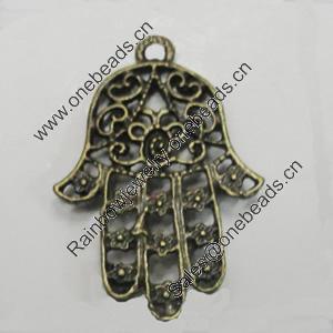 Pendant/Charm. Fashion Zinc Alloy Jewelry Findings. Lead-free. Hands 30x21mm. Sold by Bag