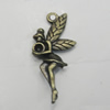 Pendant/Charm. Fashion Zinc Alloy Jewelry Findings. Lead-free. 27x12mm. Sold by Bag