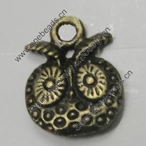 Pendant/Charm. Fashion Zinc Alloy Jewelry Findings. Lead-free. 18x13mm. Sold by Bag