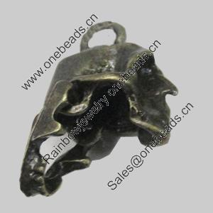Pendant/Charm. Fashion Zinc Alloy Jewelry Findings. Lead-free. 25x14mm,9mm Sold by Bag