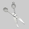 Pendant/Charm. Fashion Zinc Alloy Jewelry Findings. Lead-free. Scissors 42x21mm. Sold by Bag