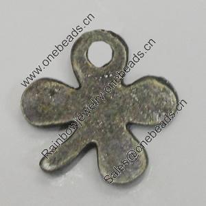 Pendant/Charm. Fashion Zinc Alloy Jewelry Findings. Lead-free. Flower 19x16mm. Sold by Bag