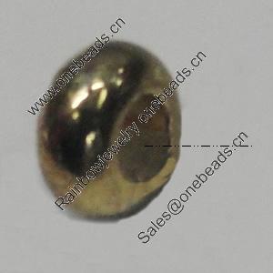 Europe Beads. Fashion Zinc Alloy Jewelry Findings. Lead-free. 8mm.Hole:4mm. Sold by Bag