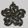 Pendant/Charm. Fashion Zinc Alloy Jewelry Findings. Lead-free. Flower  57x57mm. Sold by Bag