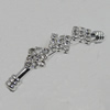 Connetor. Fashion Zinc Alloy Jewelry Findings. Lead-free. 46x10mm. Hole：3mm. Sold by PC