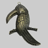 Pendant/Charm. Fashion Zinc Alloy Jewelry Findings. Lead-free. Animal 75x50mm. Sold by PC