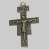 Pendant/Charm. Fashion Zinc Alloy Jewelry Findings. Lead-free. Cross 86x56mm. Sold by PC