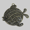 Pendant/Charm. Fashion Zinc Alloy Jewelry Findings. Lead-free. Animal 36x35mm. Sold by Bag