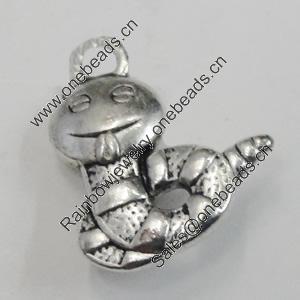 Pendant/Charm. Fashion Zinc Alloy Jewelry Findings. Lead-free. Animal 17x13mm. Sold by Bag