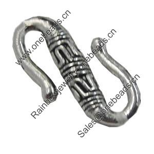 Clasps. Fashion Zinc Alloy Jewelry Findings. Lead-free. 23x13mm. Sold by Bag