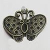 Pendant/Charm. Fashion Zinc Alloy Jewelry Findings. Lead-free. Animal 24x21mm. Sold by Bag