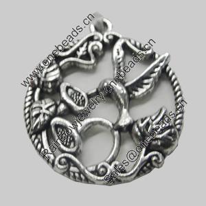 Pendant/Charm. Fashion Zinc Alloy Jewelry Findings. Lead-free. Animal 33x28mm. Sold by Bag