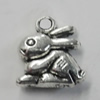 Pendant/Charm. Fashion Zinc Alloy Jewelry Findings. Lead-free. Animal 15x14mm. Sold by Bag