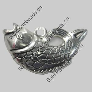 Pendant/Charm. Fashion Zinc Alloy Jewelry Findings. Lead-free. Animal 32x20mm. Sold by Bag