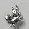 Pendant/Charm. Fashion Zinc Alloy Jewelry Findings. Lead-free. Animal 13x11mm. Sold by Bag