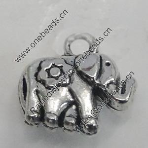 Pendant/Charm. Fashion Zinc Alloy Jewelry Findings. Lead-free. Animal 12x12mm. Sold by Bag