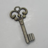 Pendant/Charm. Fashion Zinc Alloy Jewelry Findings. Lead-free. 21x10mm. Sold by Bag