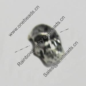 Beads. Fashion Zinc Alloy Jewelry Findings. Lead-free. 6x3mm.Hole: 1.5mm. Sold by Bag