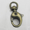 Clasps. Fashion Zinc Alloy Jewelry Findings. Lead-free. 30x14mm. Sold by Bag