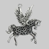 Pendant/Charm. Fashion Zinc Alloy Jewelry Findings. Lead-free. Animal 55x45mm. Sold by Bag