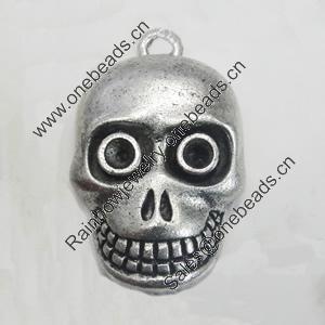 Pendant/Charm. Fashion Zinc Alloy Jewelry Findings. Lead-free. 32x19mm. Sold by Bag