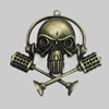 Pendant/Charm. Fashion Zinc Alloy Jewelry Findings. Lead-free. 60x58mm. Sold by PC