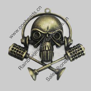 Pendant/Charm. Fashion Zinc Alloy Jewelry Findings. Lead-free. 60x58mm. Sold by PC