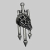 Pendant/Charm. Fashion Zinc Alloy Jewelry Findings. Lead-free. 54x20mm. Sold by Bag