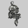 Pendant/Charm. Fashion Zinc Alloy Jewelry Findings. Lead-free. 55x25mm. Sold by Bag